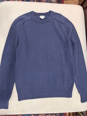J. Crew Navy Blue Crewneck Sweater Small